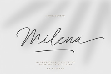Milena - Beautiful Handwritten Script Font