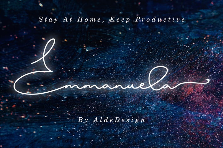 Emmanuela // Signature Font