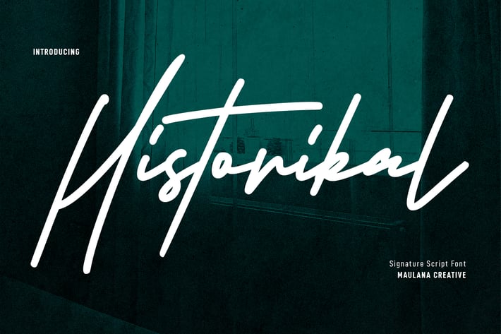 Historikal Signature Script Font
