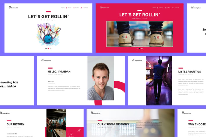 Bowling Powerpoint Presentation Template
