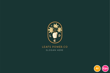 Leafs Power Logo Template