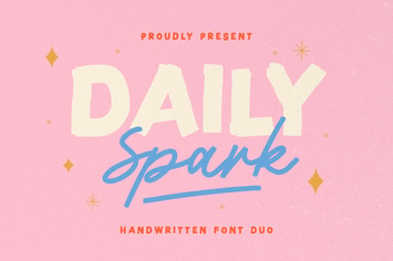 Daily Spark - Handwritten Font Duo