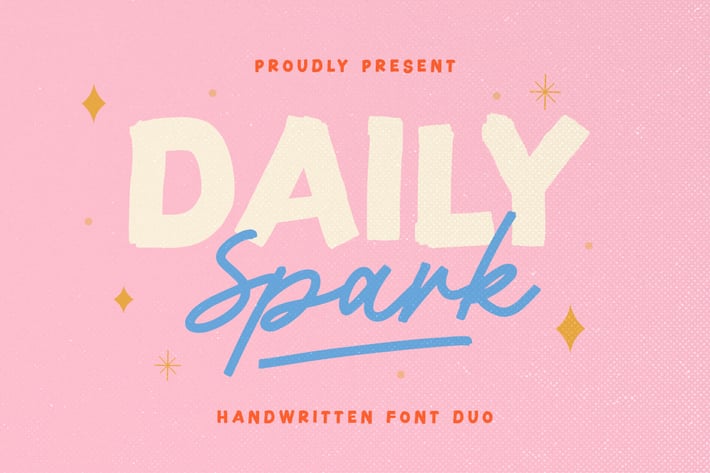 Daily Spark - Handwritten Font Duo