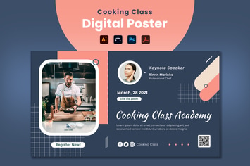 Cooking Class Digital Poster