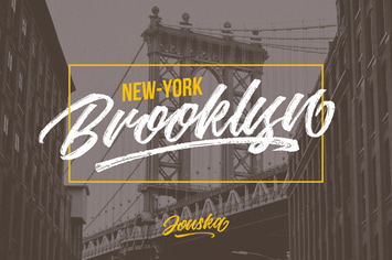 Jouska Textured Brush Script
