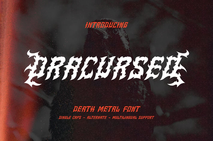 Dracursed - Death metal Font