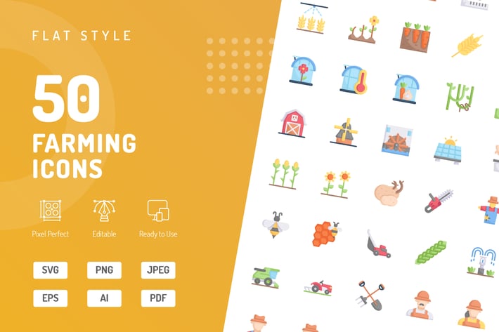 Farming Flat Icons