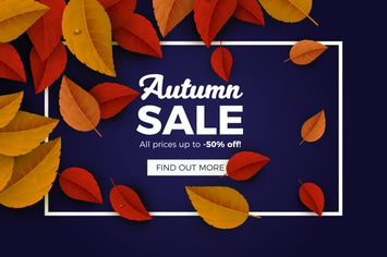 Autumn Sales Banner Background