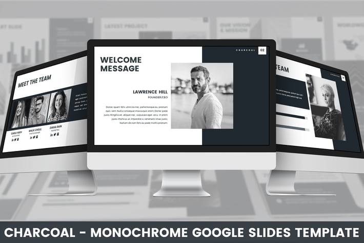 Charcoal - Monochrome Google Slides Template