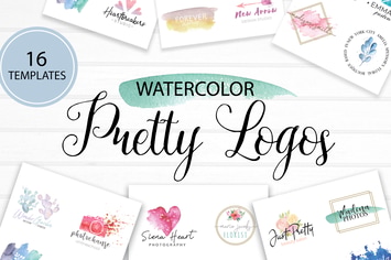 Pretty Watercolor Logos