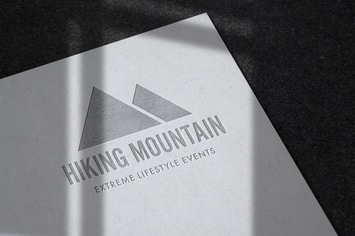 Debossed Logo Mockup on Uncoated Paper