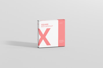 Box Mockup - Square Slim Size