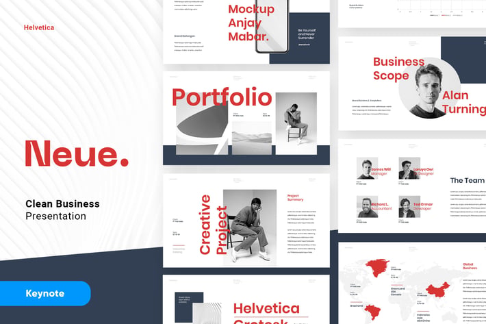 NEUE - Clean and Modern Business Keynote Template