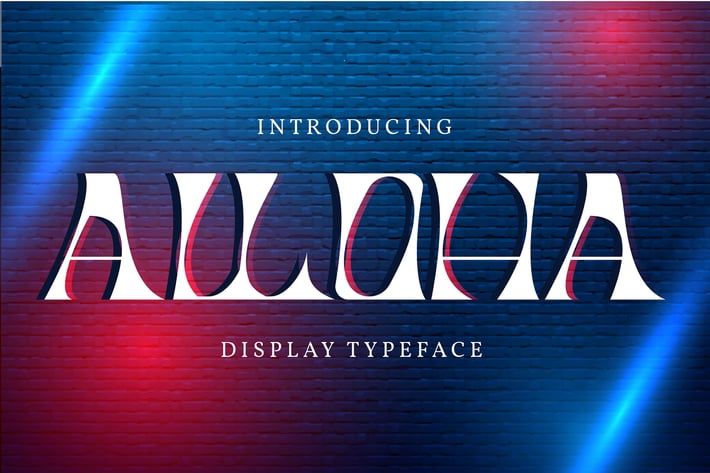 Alloha | Display Typeface Font
