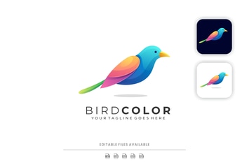 Bird Gradient Colorful Logo