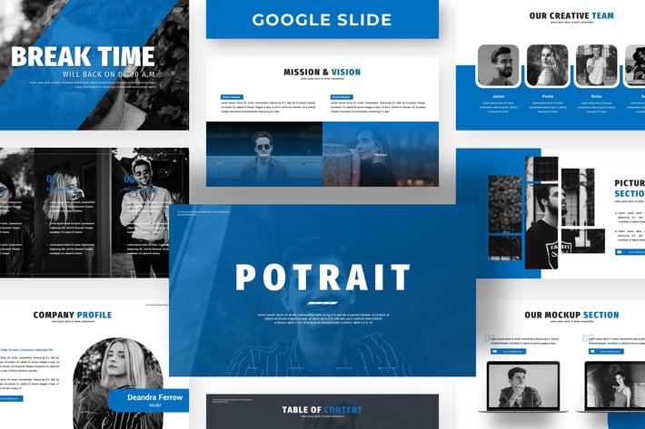 Potrait - Business Google Slide Template