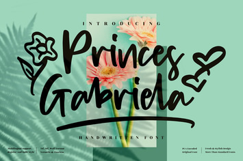 Princes Gabriela Handwritten Font