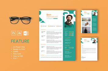 Professional CV And Resume Template Sam