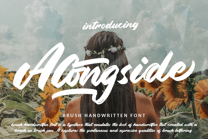 Alongside - Brush Handwritten Font