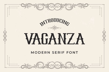 Vaganza - A Modern Serif Font
