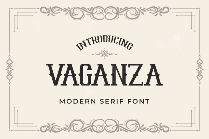 Vaganza - A Modern Serif Font