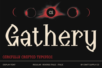 Gathery – Display Serif Font