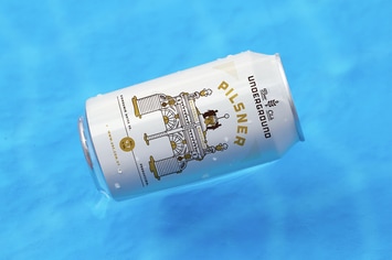 Can in Water Mockup