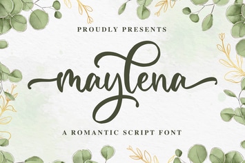 Maylena a Romantic Script Font