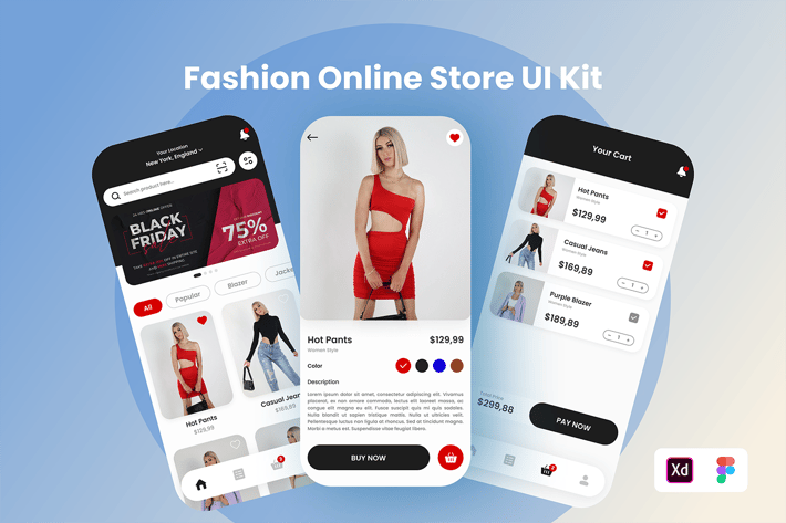Fashion Online Store UI Kit