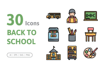 30 Back to School Icons