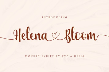 Helena Bloom - Wedding Font