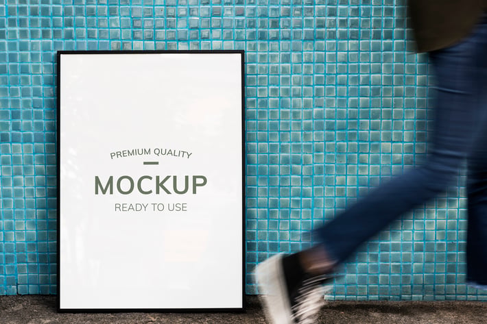 Decorative frame displays Mockup