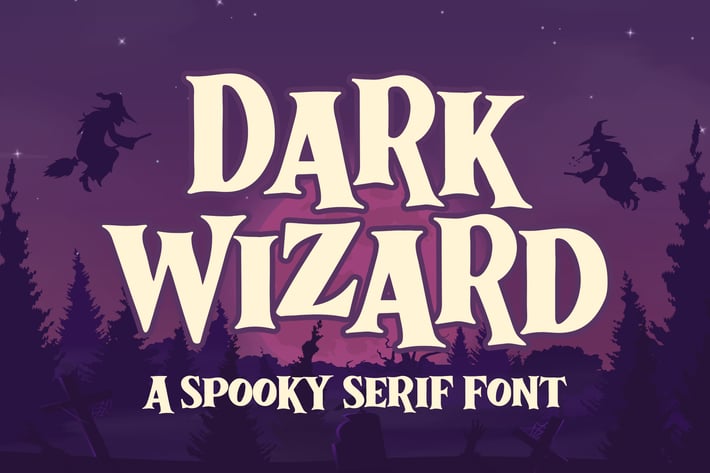 Dark Wizard a Spooky Serif Font