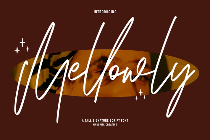 Mellowly Tall Signature Script Font