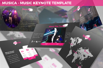 Musica - Entertainment Keynote Template