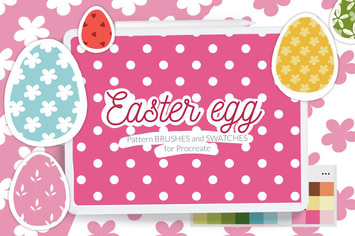 Easter Egg Background Pattern Brushes