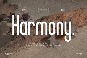 Harmony - Modern Sans Serif Font
