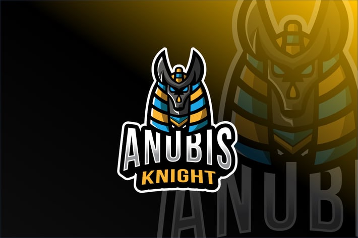 Anubis Knigt Esport Logo Template