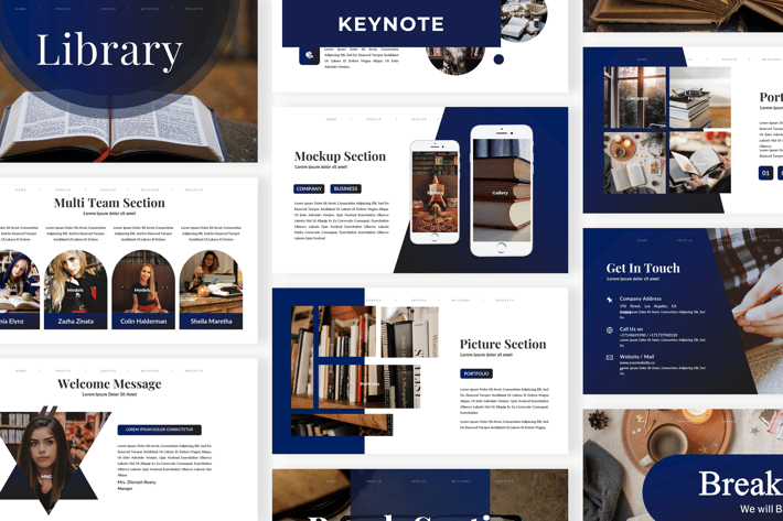Library - Business Keynote Template