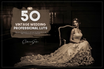 50 Vintage Wedding LUTs Pack