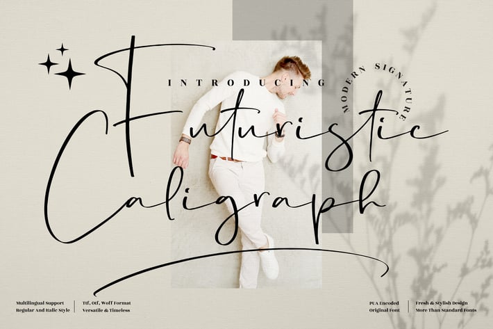 Futuristic Signature Font