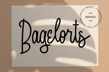 Bagelorts Handwritten Script Font