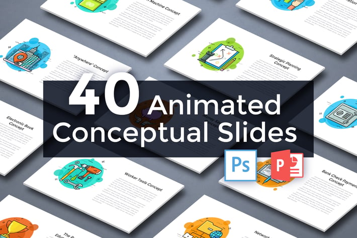 40 Animated Conceptual Slides for Powerpoint p.3