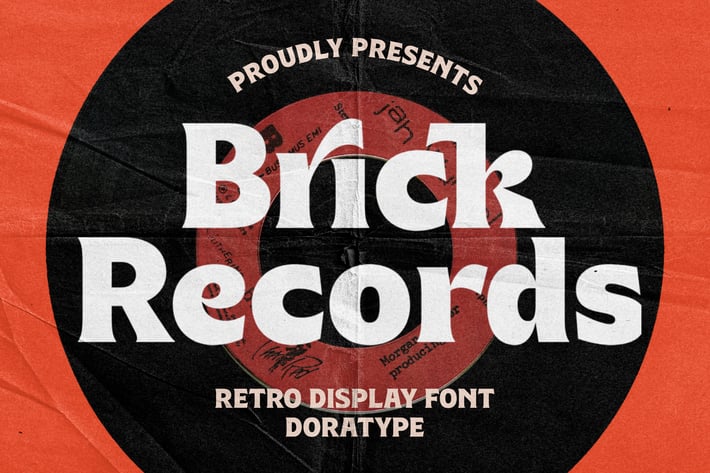 Brick Records - Retro Serif