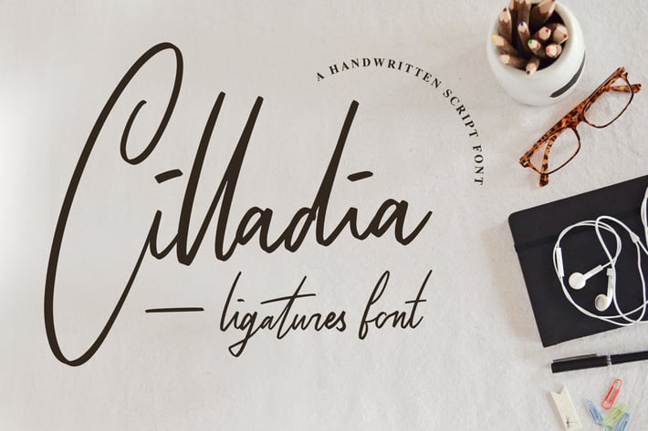 Cilladia - Ligatures Font