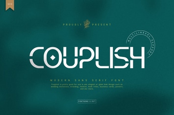 Couplish - Modern Sans Serif Font