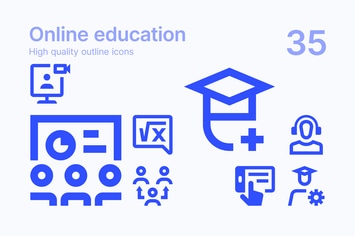 Online Education Icons