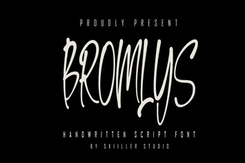 Bromlys - Handwritten Script font