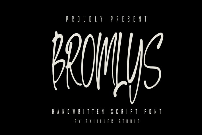 Bromlys - Handwritten Script font