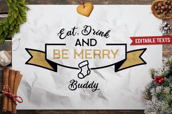 Merry Christmas T-Shirt. Vector Print, Holiday SVG